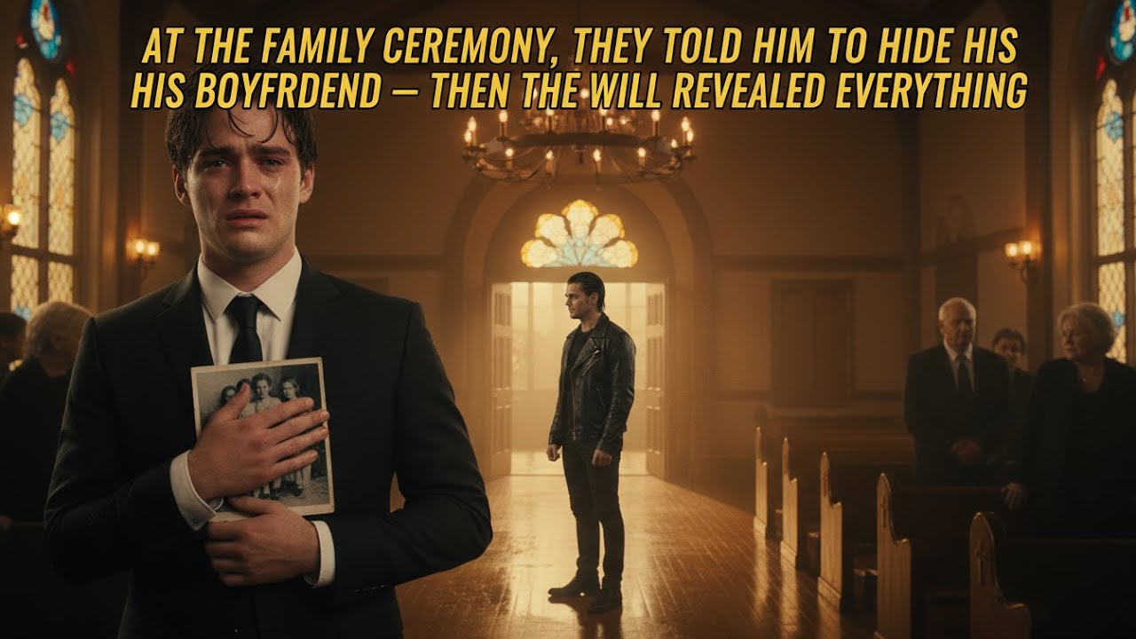 AT THE FAMILY CEREMONY, THEY TOLD HIM TO HIDE HIS BOYFRIEND — THEN THE WILL REVEALED EVERYTHING
