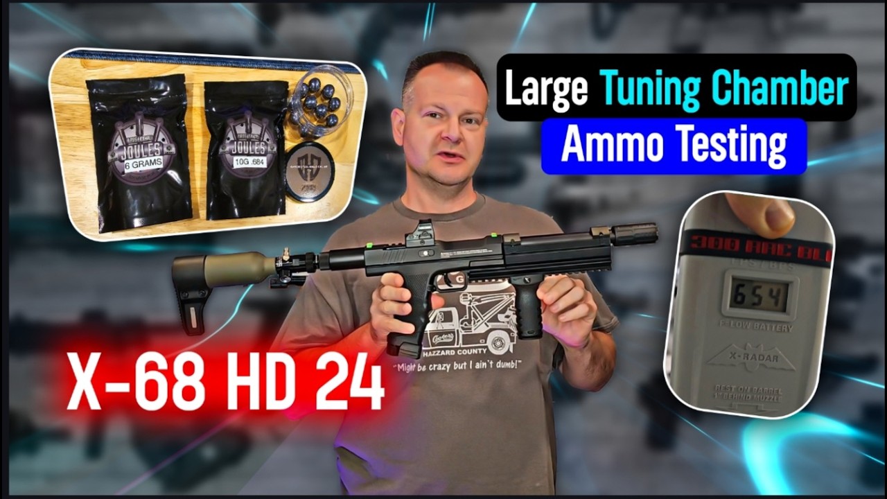 X-68: Модификация и тестирование с камерой HD 24 Long Tuning: тестирование воздуха/CO2 и боеприпа...
