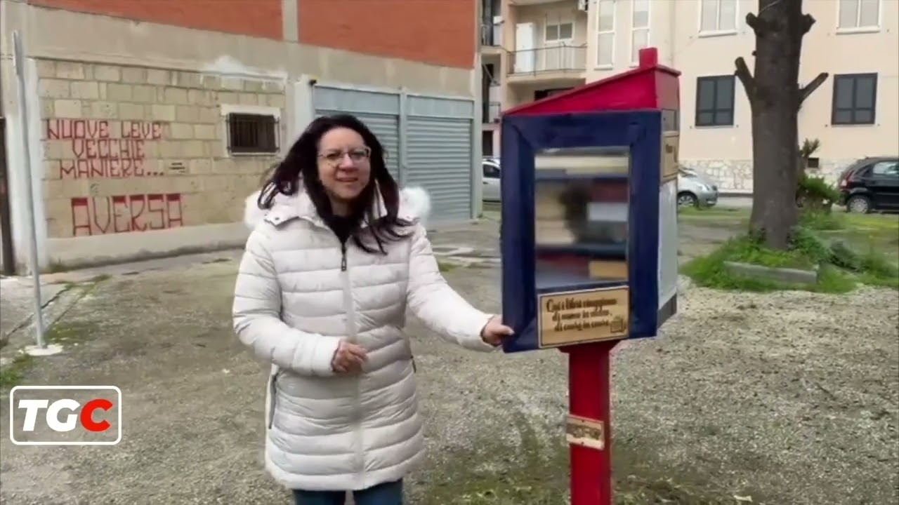Aversa, inaugurata la nuova casetta di bookcrossing  - | CONTRASTOTV canale 268