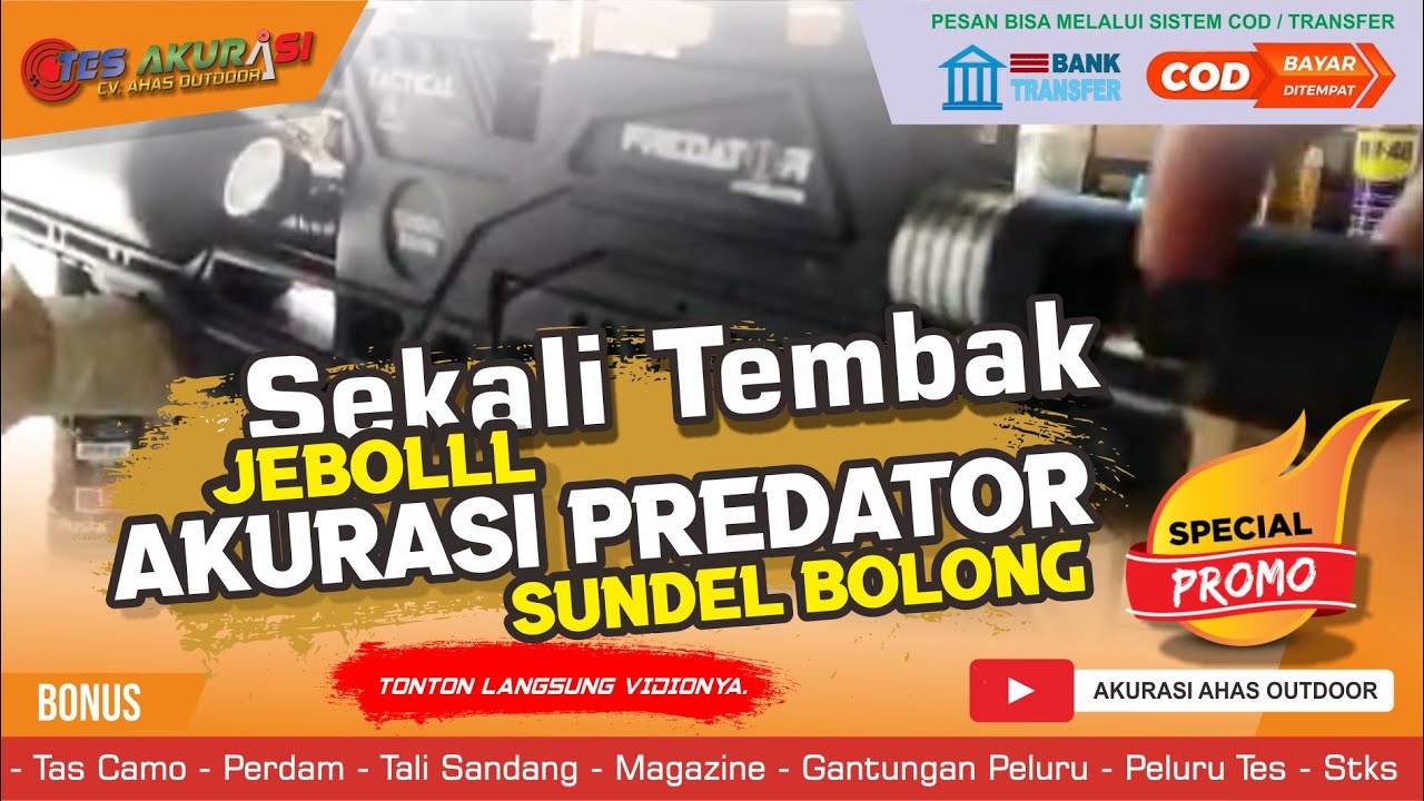 TES AKURASI SENAPAN ANGIN BOCAP PREDATOR SUNDEL BOLONG PESANAN SUMARNO - TANJUNG JABUNG BARAT