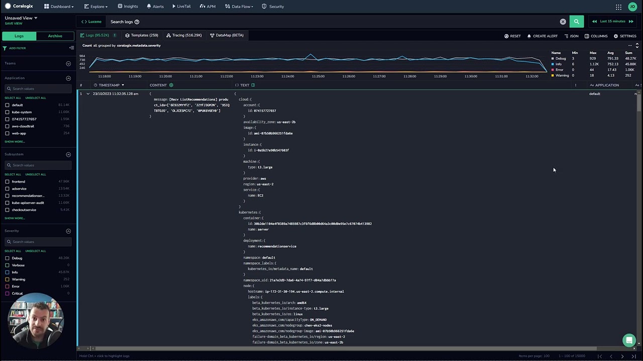 1.2 Coralogix Academy - Основы работы с логами