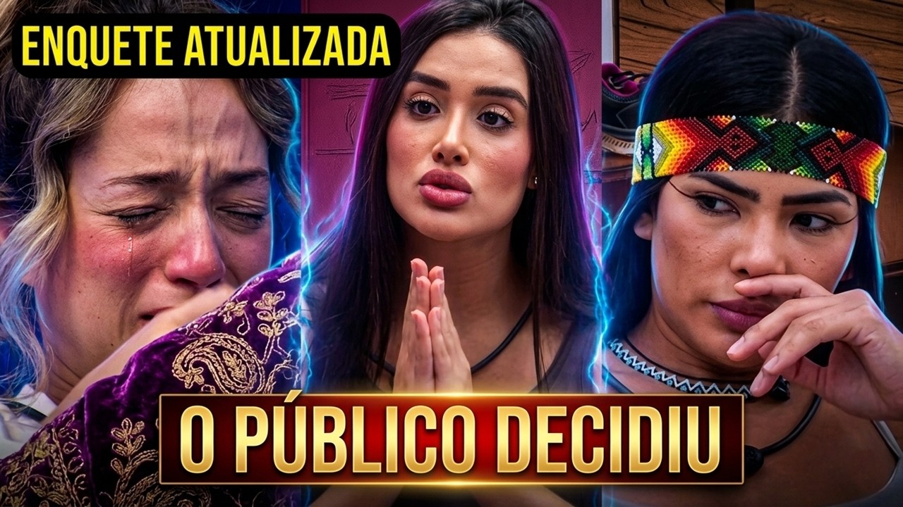 🚨ENQUETE BBB 26 ATUALIZADA REJEI&Ccedil;&Atilde;O CHOCA! QUEM SAI? SAMIRA, JORDANA OU MARCIELE? 🔥