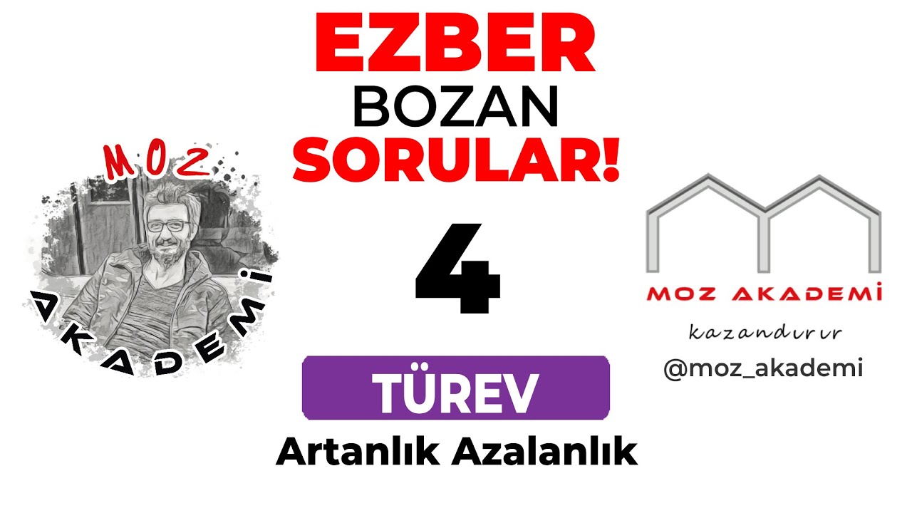 EZBER BOZAN SORULAR!  TÜREV (Artanlık-Azalanlık) Pdf açıklama kısmında..