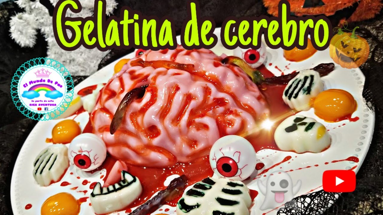 Gelatina de Cerebro para Holloween 🧠