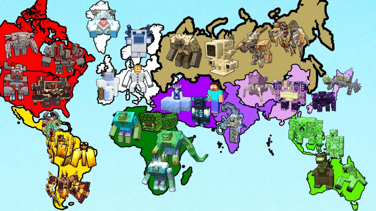 Last Surviving BOSS Mob Team Rules the World | Minecraft Mob Battle
