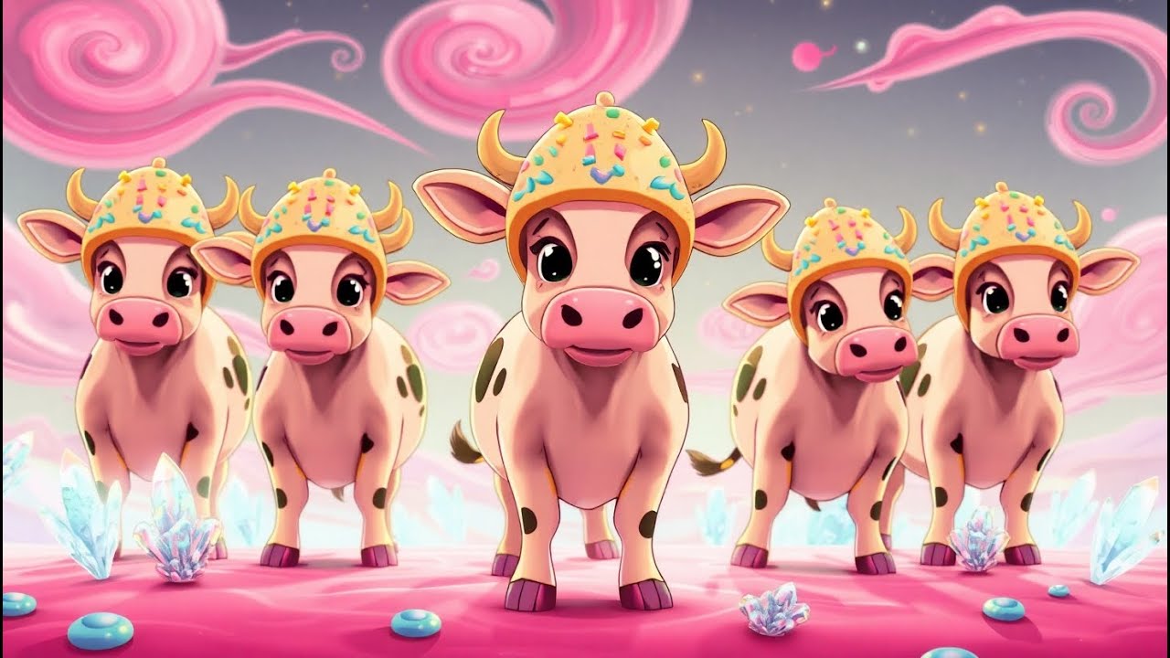 Rocket Cow Flies to the Moon | Moo Moo Space Rhyme for Kids | Fun Nursery Rhyme & Space Song
