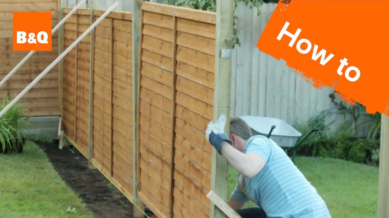 How to erect a fence