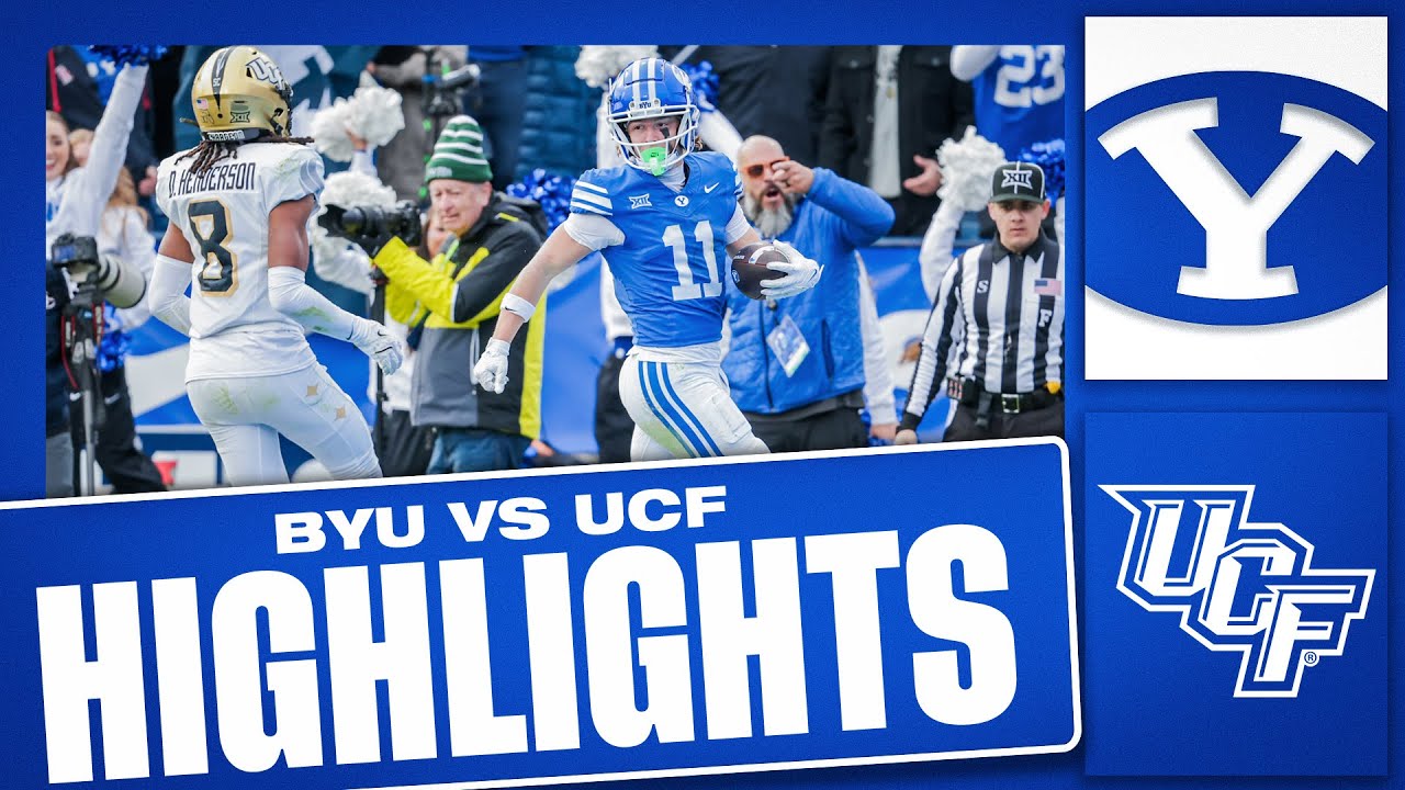 BYU против UCF | ПОЛНЫЙ ОБЗОР ИГРЫ | ФУТБОЛ BYU