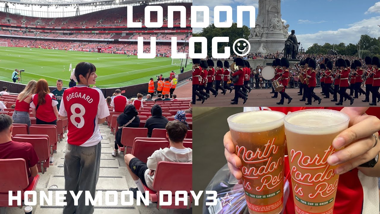 London vlog |初のアーセナル観戦⚽️ロンドン編Day3🇬🇧バッキンガム宮殿🏰｜ハロッズ🏬｜エミレーツスタジアム🏟️