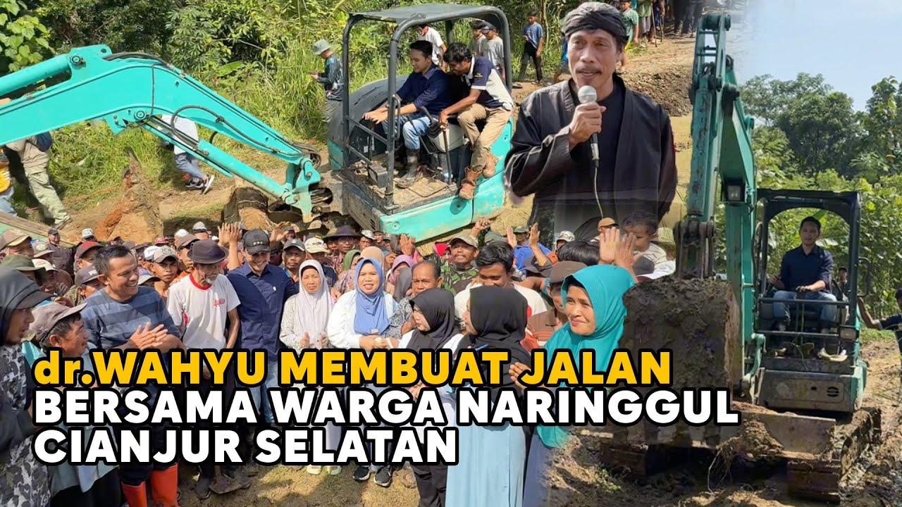dr WAHYU MEMBUAT JALAN BERSAMA WARGA NARINGGUL CIANJUR SELATAN #drwahyu #kdm #abiramzi