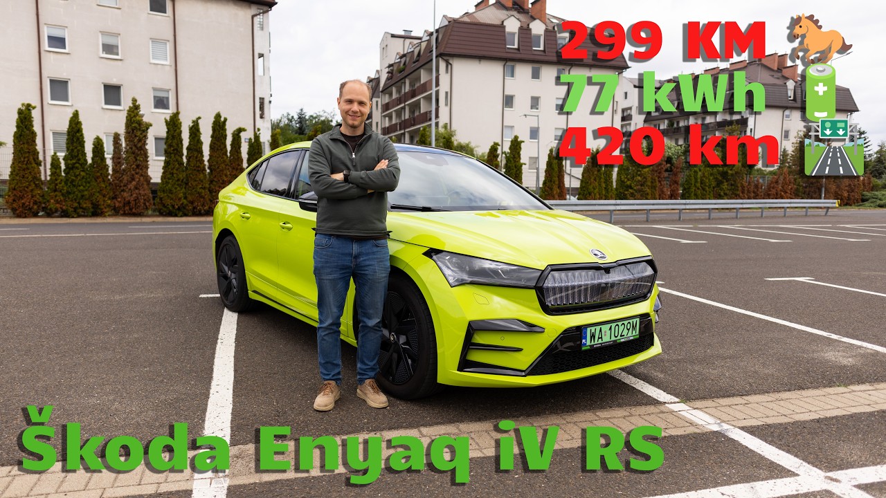 🐸 &Scaron;koda Enyaq iV RS - żabka w kt&oacute;rej można się zakochać!!