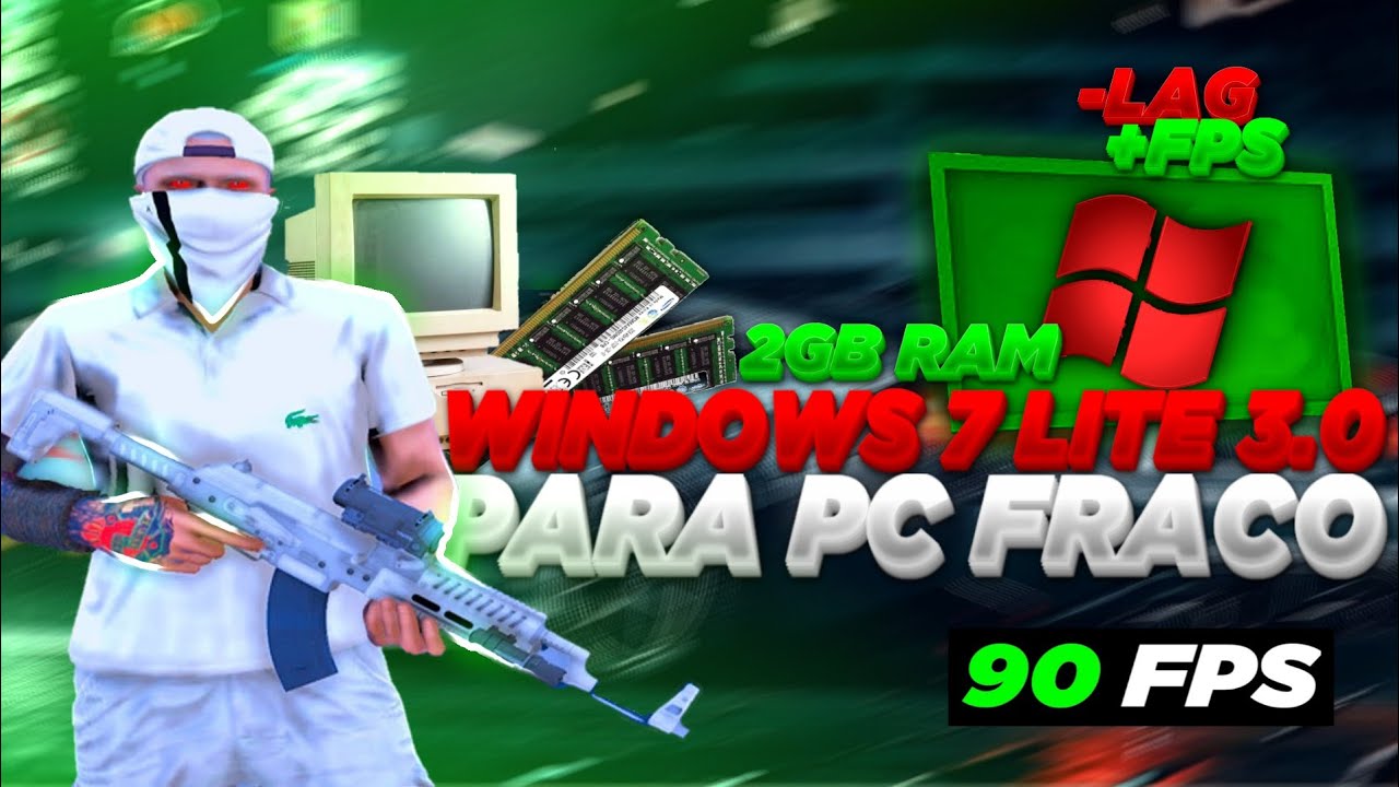 WINDOWS 7 LITE 3.0 para pc ultra fraco 2022 🔥