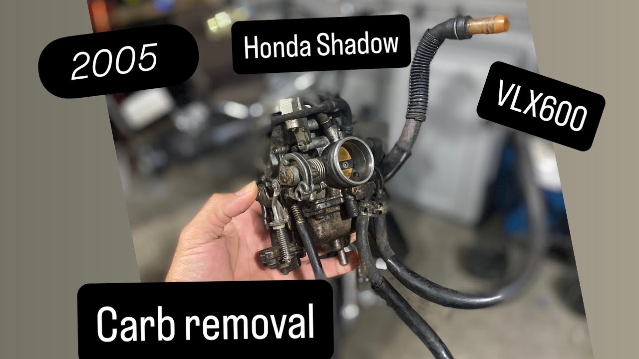Снятие карбюратора с Honda Shadow VLX 600