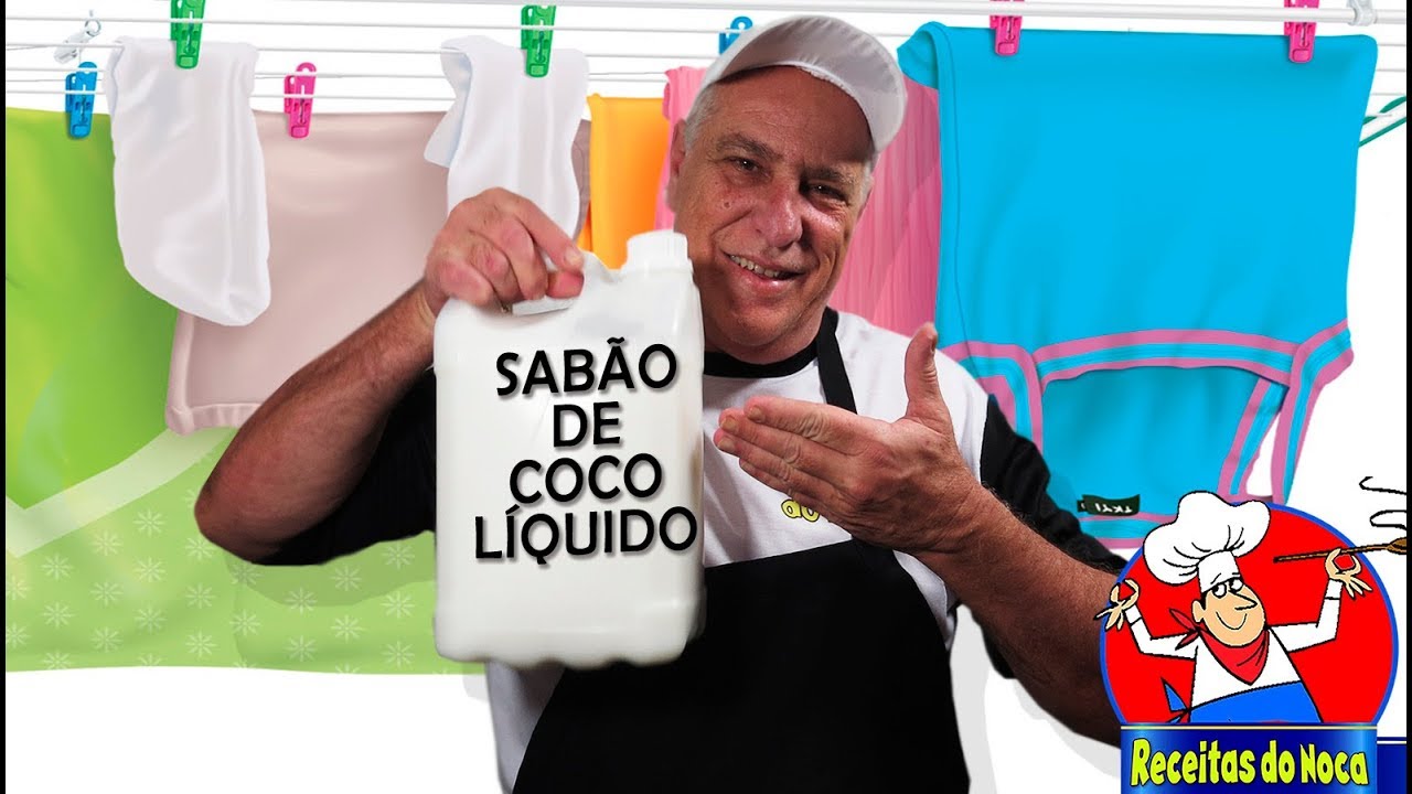 SABÃO DE COCO LÍQUIDO CONSISTENTE SEM ERRAR E SEM TALHAR