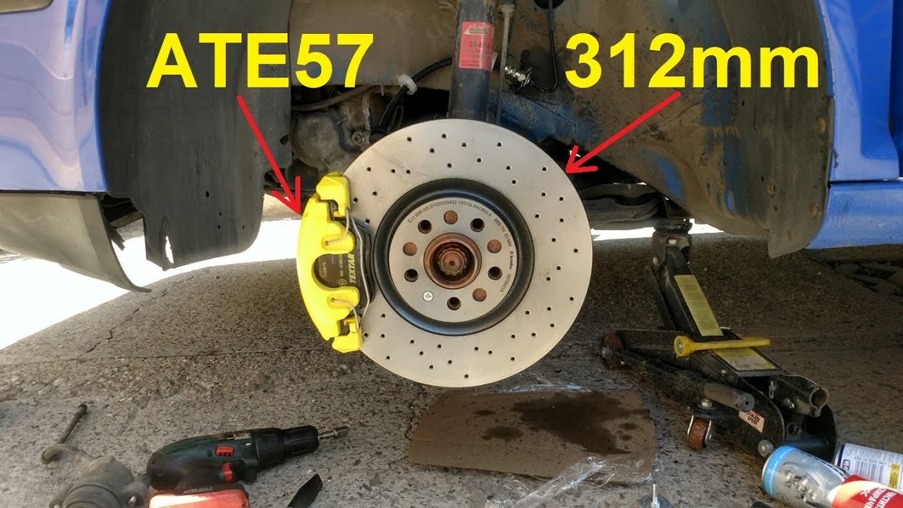 Golf 4 ъпгрейд на спирачки от ATE54 288mm към АТЕ57 312mm