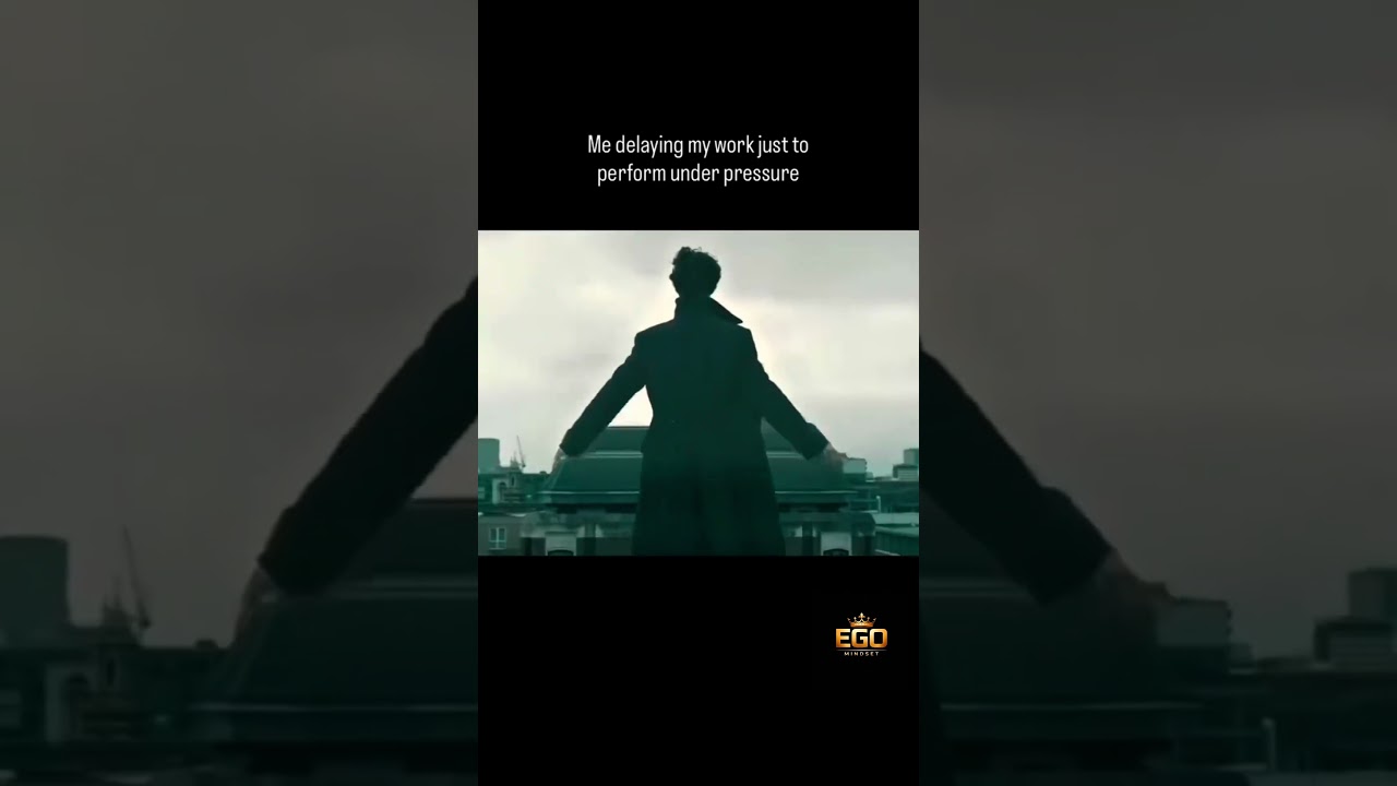 Me delaying my work just to perform under pressure 😈😼/ 