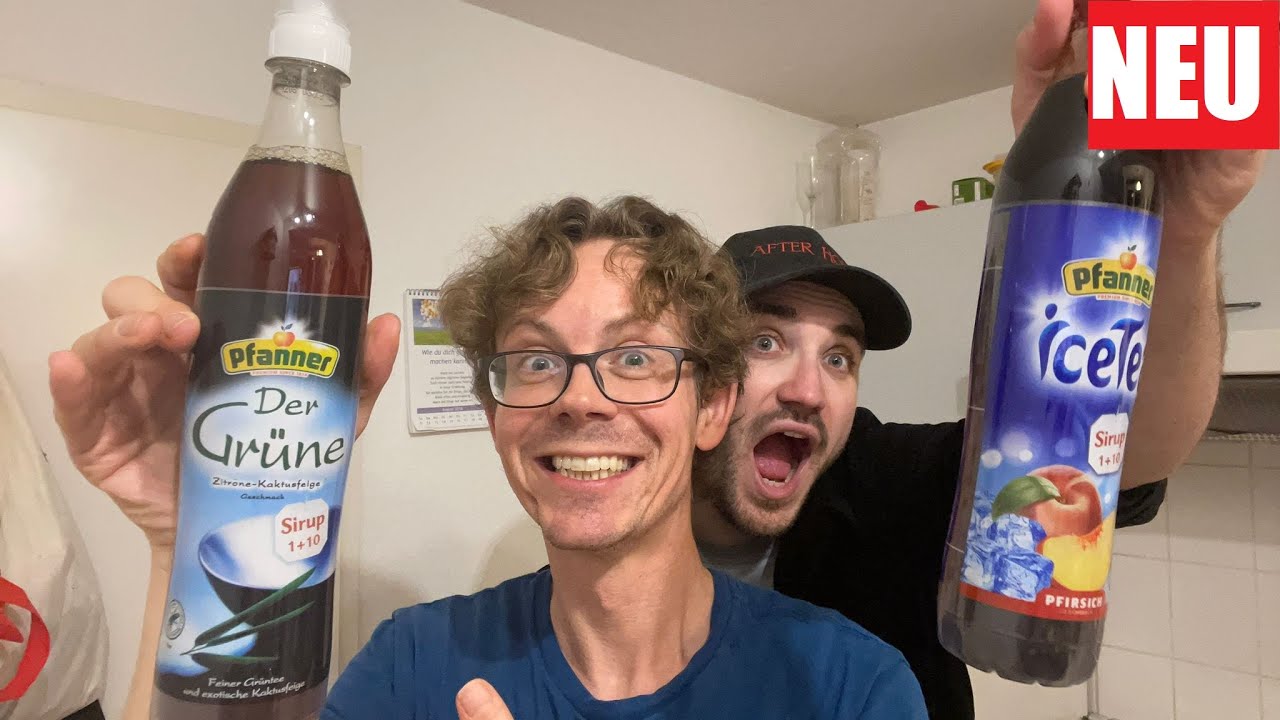 Pfanner Eistee Sirup im Test: Der Grüne & Pfirsich mit und ohne Sodastream!