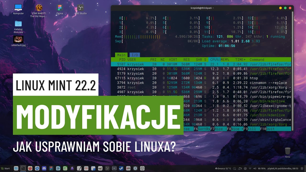 Jak usprawniam i optymalizuję Linuxa? [Linux Mint 22.2]