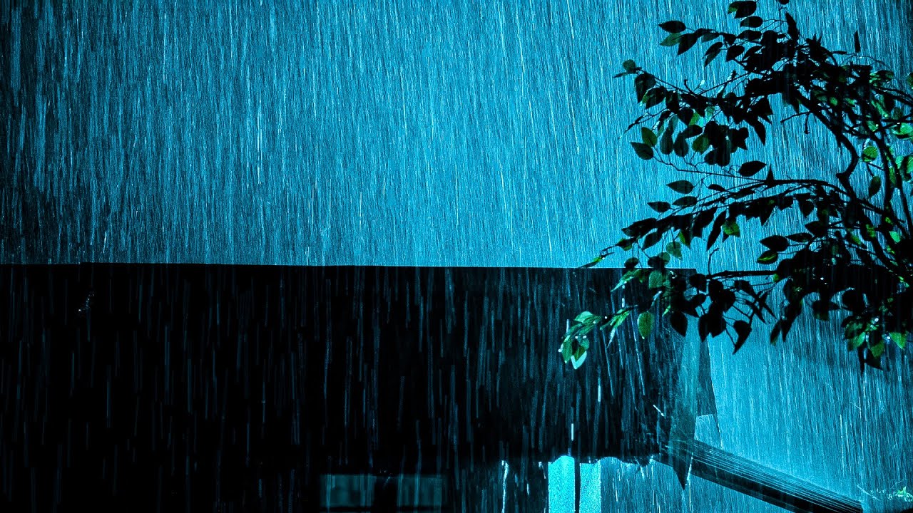 ⚡Powerful Rain & Rolling Thunder Sounds on Metal Roof for Sleeping, Healing Insomnia, Anxiety Relief