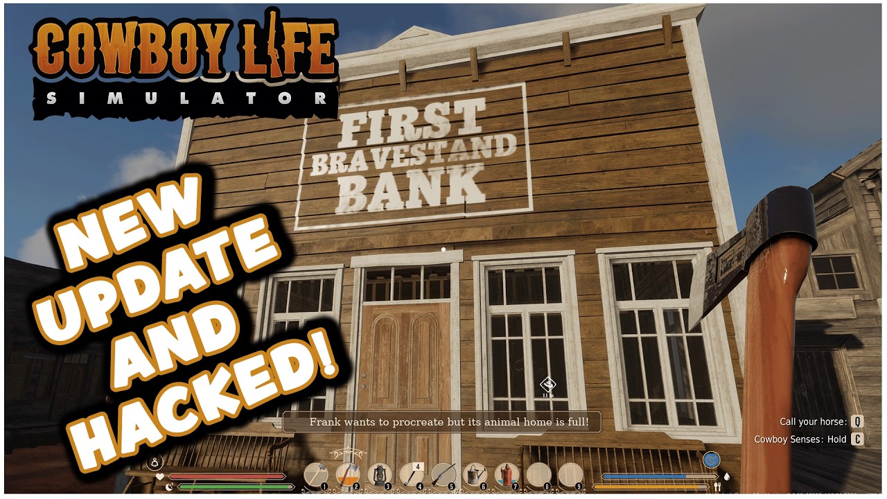 CHECKING OUT ALL THE NEW UPDATES AND CHANNEL HACKED! - COWBOY LIFE SIMULATOR