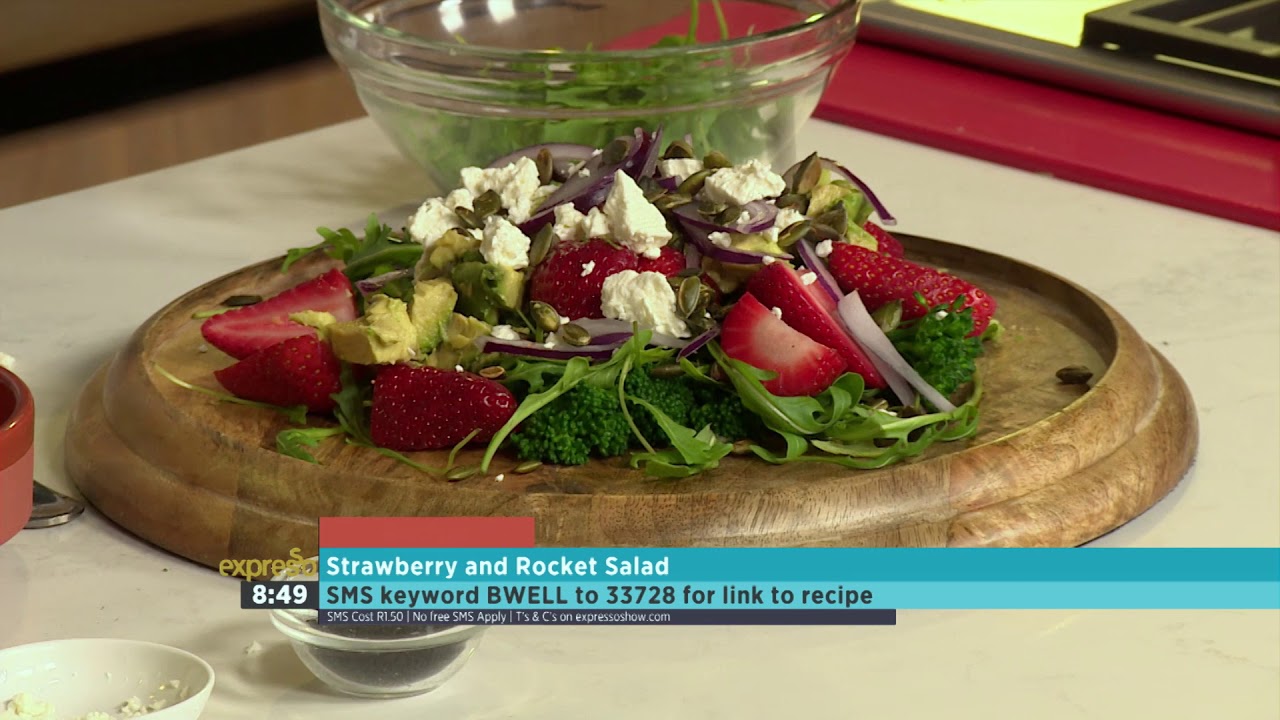 Recipe &ndash; B-well Strawberry and Rocket salad
