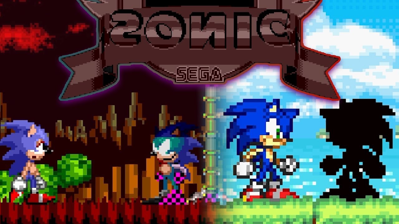 2 случайные игры Sonic.EXE за 11 минут | Souᴉɔ ┴ɥǝ Hǝpƃǝɥoƃ & Sonic Advance.EXE