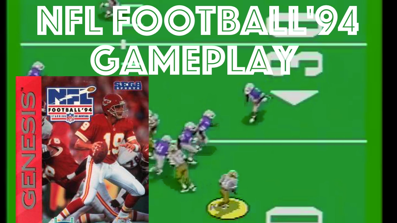 NFL Football 94 с Джо Монтаной в главной роли — игровой процесс для Sega Genesis (Суперкубок, сло...
