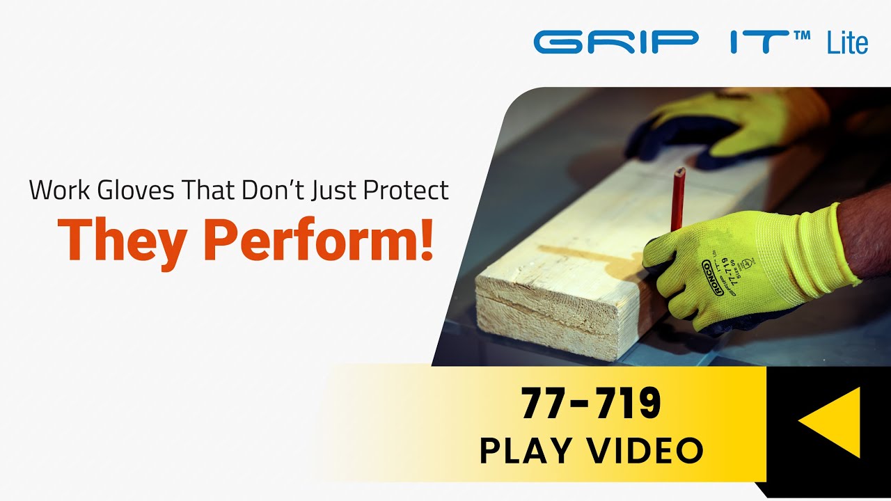 Grip-It&trade; Lite 77-719 Polyester Gloves &ndash; Lightweight Comfort & Reliable Grip for Precision Work