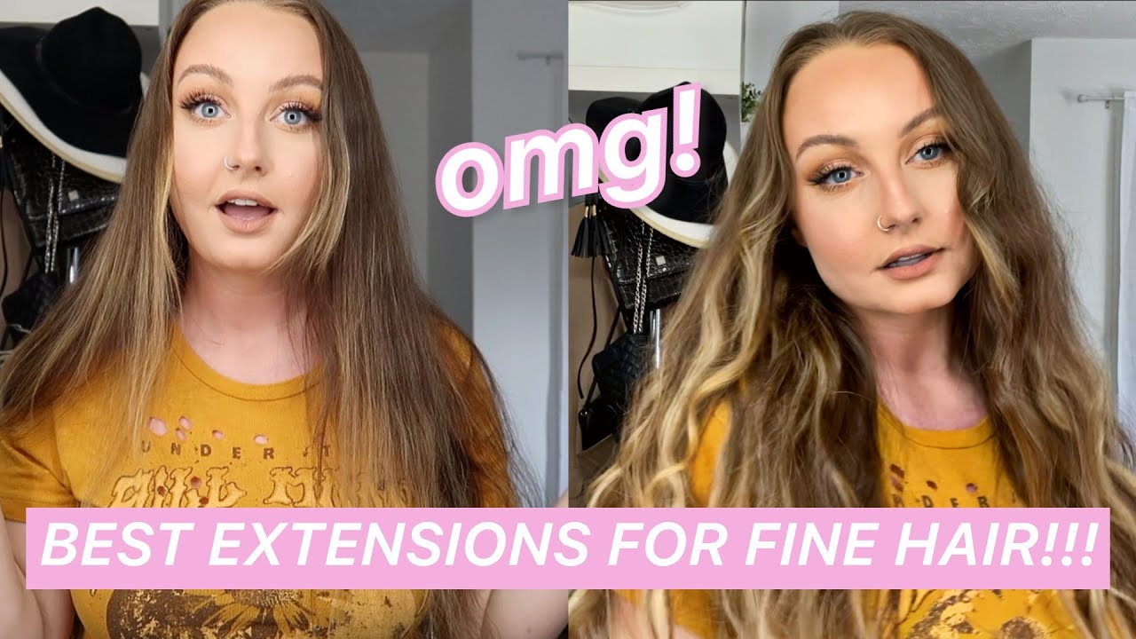 HOW I STYLE MY EXTENSIONS WITH FINE HAIR! ft. LUXY HAIR | mikayla jade