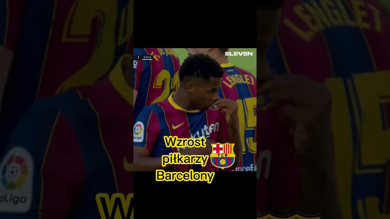 Piłkarze Barcelony mają tyle wzrostu?! #shorts