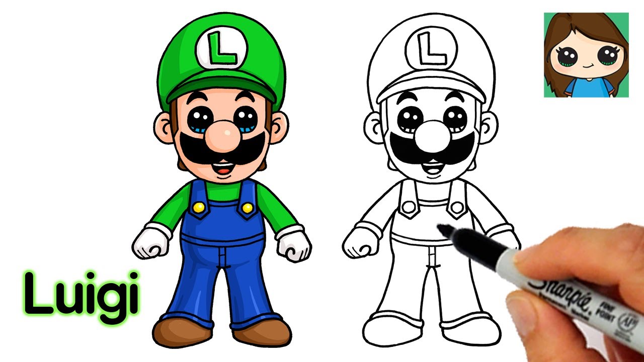 How to Draw Luigi | Super Mario
