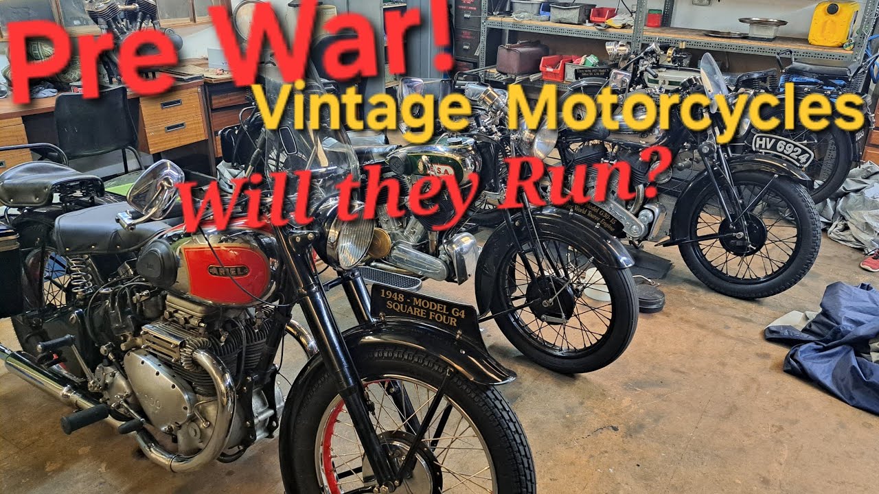 Pre War Vintage Motorbikes will they start?