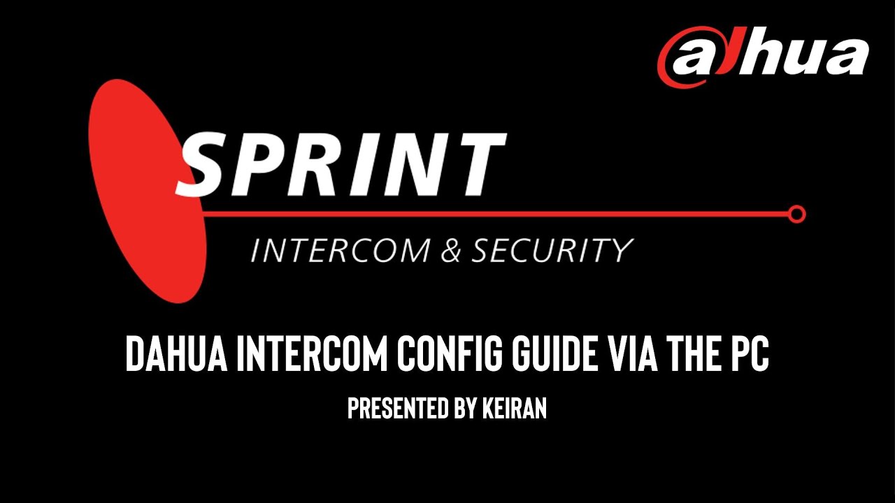 Dahua Intercom Setup Guide via PC