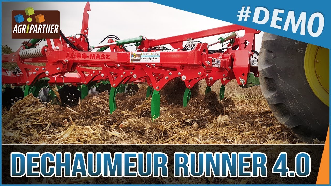[DÉMO] Déchaumeur à dents RUNNER 4,00 mètres AGRO-MASZ by Agripartner