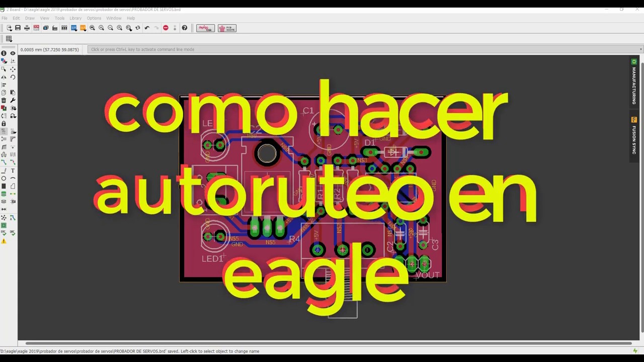 👍como hacer autoruteo de circuitos impresos con eagle 8.6