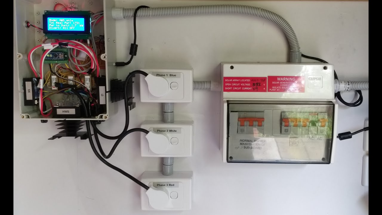 DIY Solar Energy Diverter  Part II using PWM for Hot Water