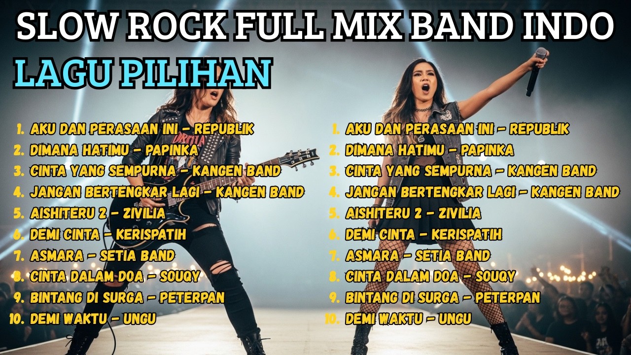10 Lagu Pop Indonesia Cover Rock 🎸 Paling Viral & Nostalgia