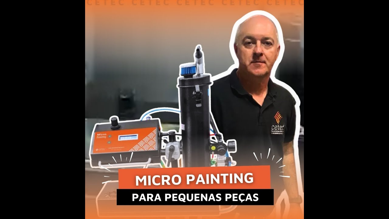Equipamento para pintura eletrostática a pó focado em pequenos volumes de produção.