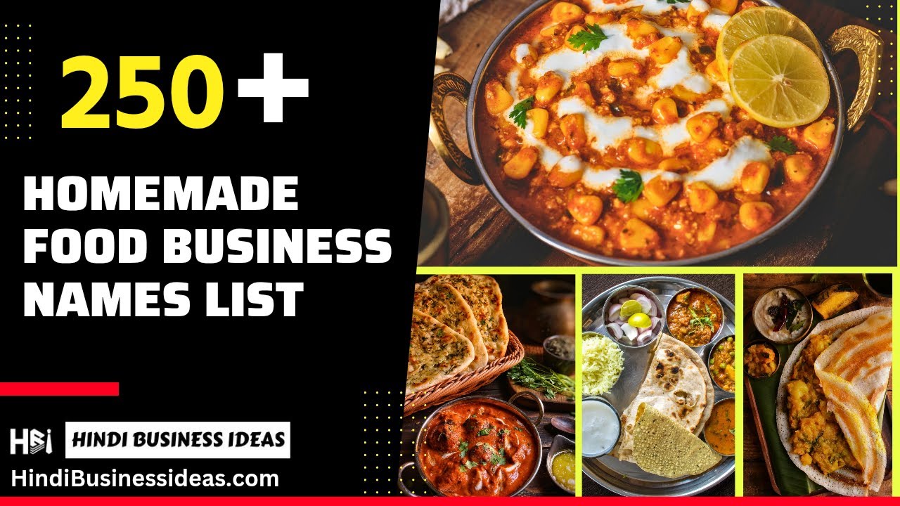 Homemade food Business Names list #homemadefood