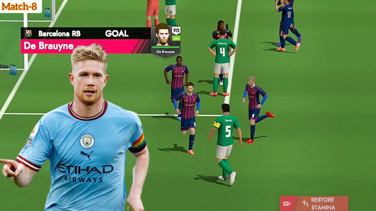 Kevin De Bruyne Goal ⚽ | Barcelona vs Ferrol | Match 8 | Football Match Highlights