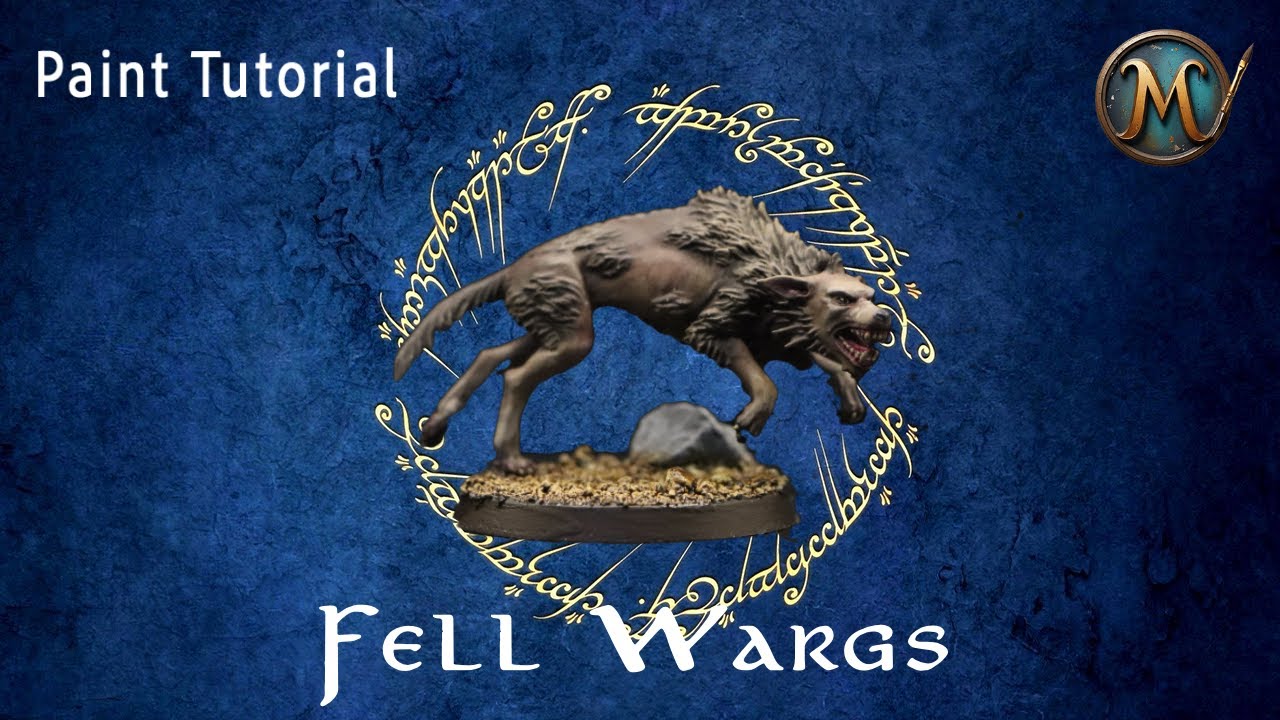 How to paint Fell Wargs | Lord of the Rings MESBG Painting Tutorial
