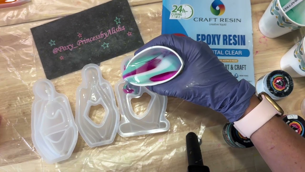 The way I marble using resin