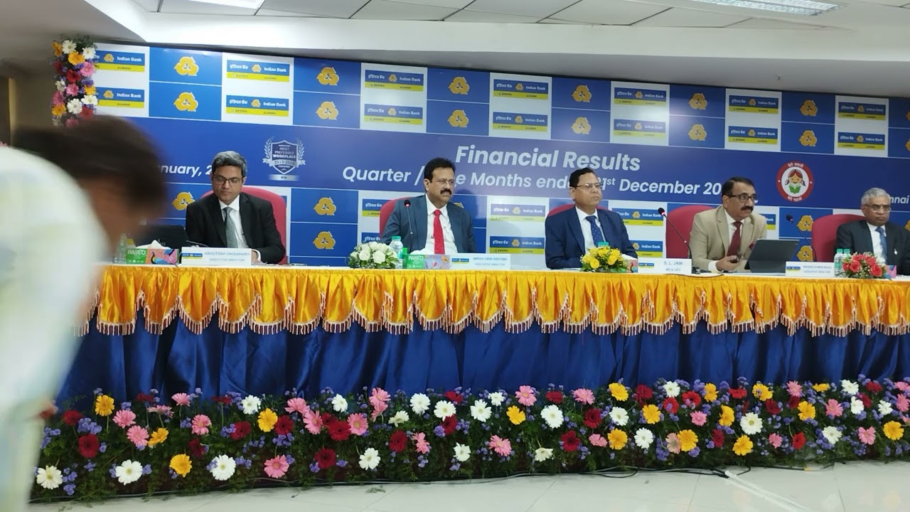 Indian Bank quarterly 2023 Results Press Meet