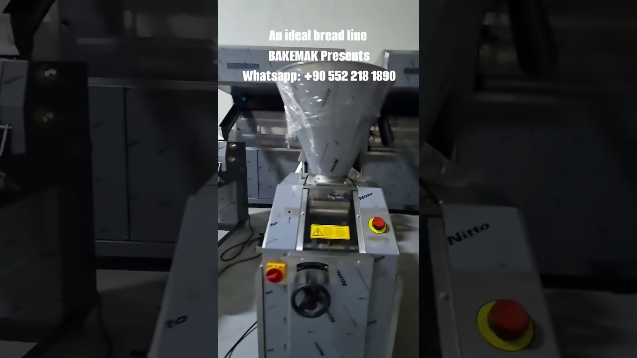 AUTOMATIC BREAD LINE #doughmoulder #machine #breadline #doughrounder #spiralixer #floursifter