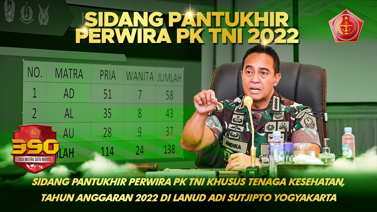 Sidang Pantukhir Perwira PK TNI Khusus Tenaga Kesehatan TA 2022 di Lanud Adi Sucipto, Yogyakarta