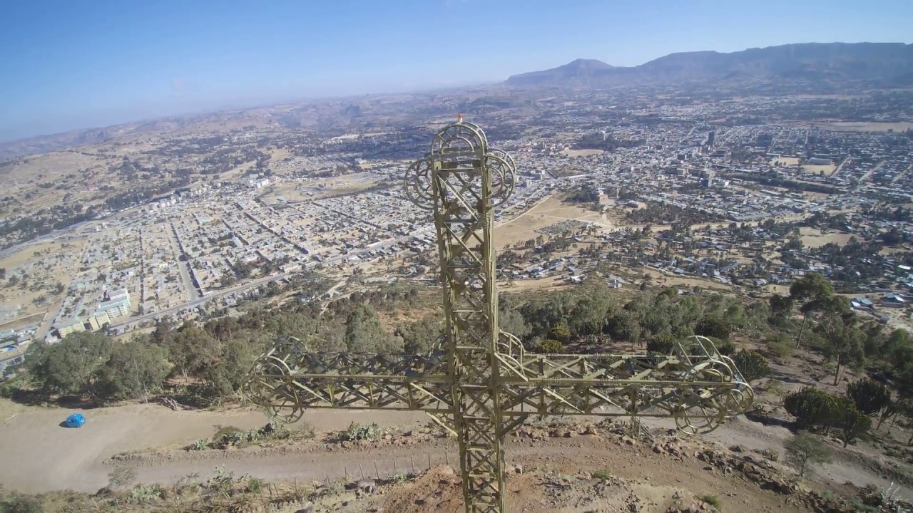 Ethiopia Tigray The Heart of Adigrat City From The Sky Drone Shoot Video Part - 5