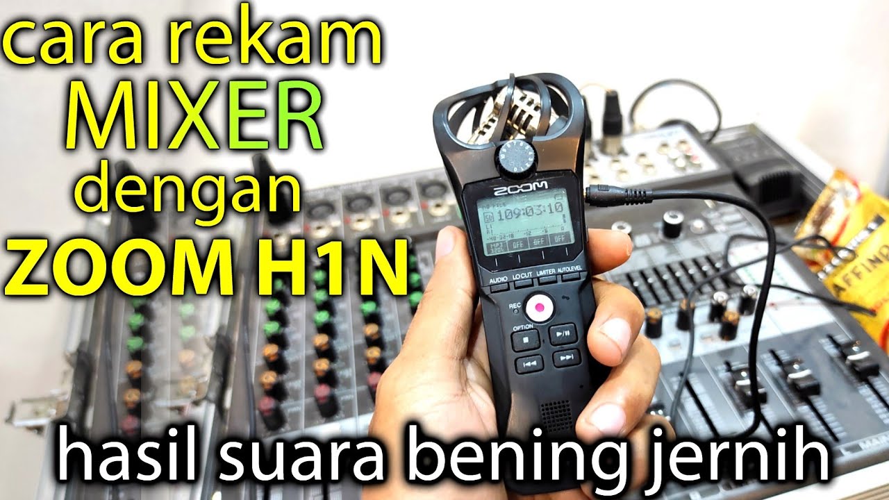 cara rekam mixer ke zoom h1n simpel mudan tutorial singkat