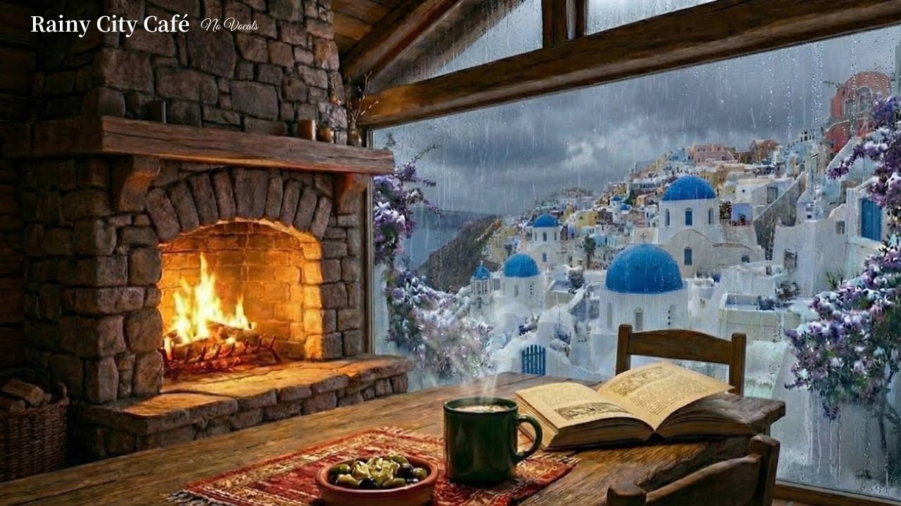 Study Music | Rainy City Café ☔ | 40 Tracks of Cozy Background Music | No Vocals