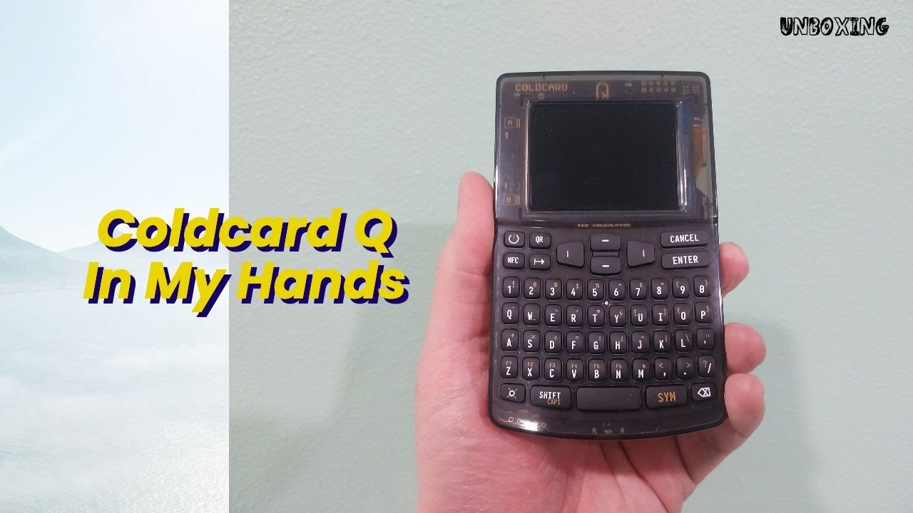 Coldcard Q Unboxing Video