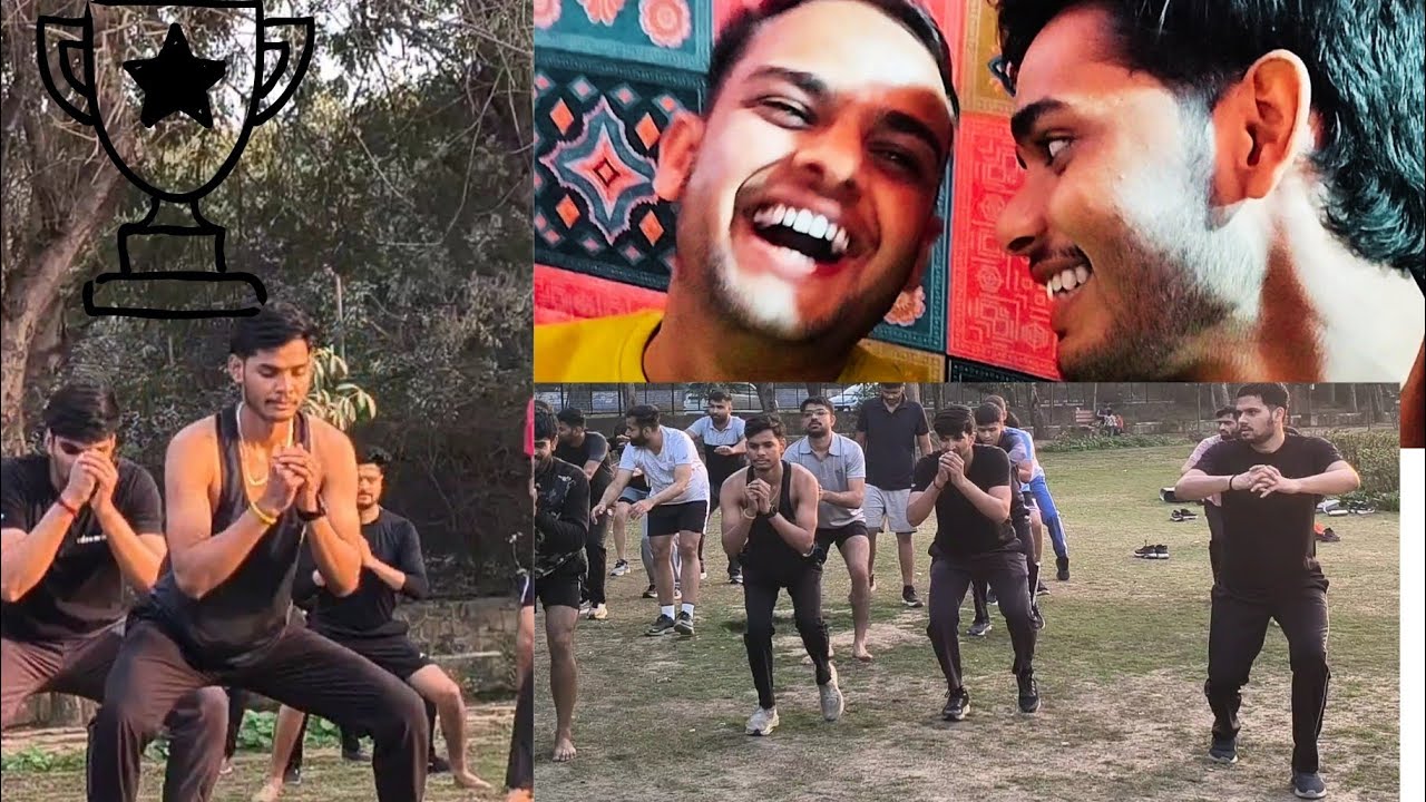 Full Leg Workout 💪. 400 mtr Repetition. Or night Party Dinner 🎉